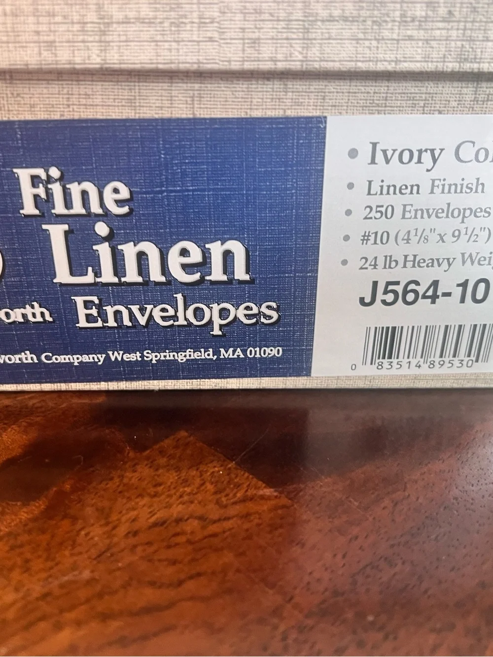 Southworth Fine Linen Envelopes Box -